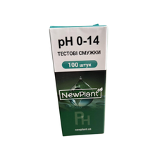 Тестові смужки на pH води (NewPlant), 100 шт